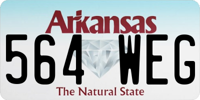 AR license plate 564WEG