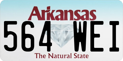AR license plate 564WEI
