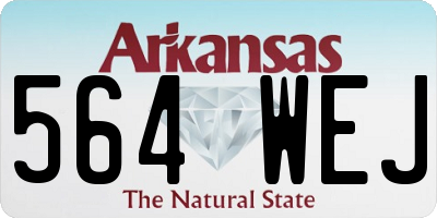 AR license plate 564WEJ