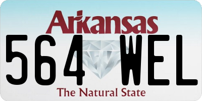 AR license plate 564WEL