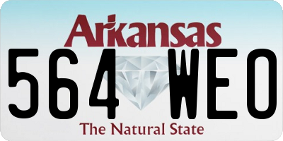 AR license plate 564WEO