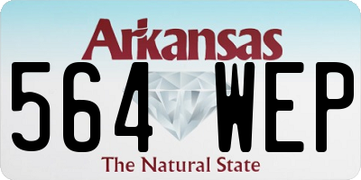 AR license plate 564WEP