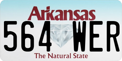 AR license plate 564WER
