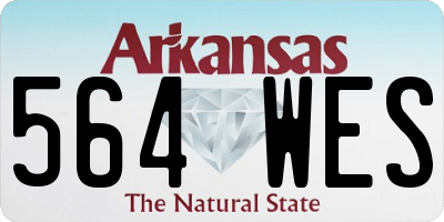 AR license plate 564WES