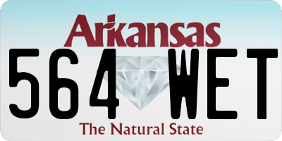 AR license plate 564WET