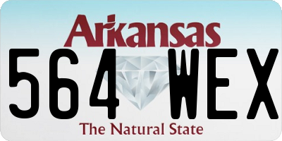 AR license plate 564WEX