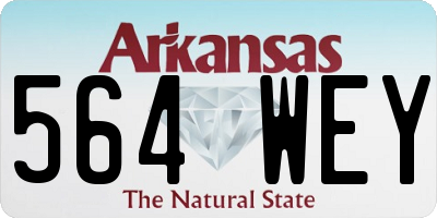 AR license plate 564WEY