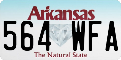AR license plate 564WFA