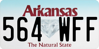 AR license plate 564WFF