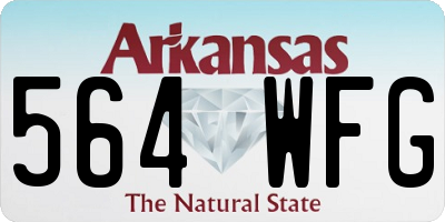 AR license plate 564WFG