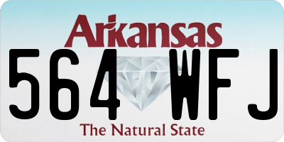 AR license plate 564WFJ