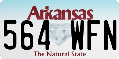 AR license plate 564WFN