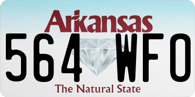 AR license plate 564WFO