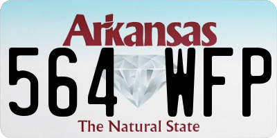 AR license plate 564WFP
