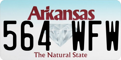AR license plate 564WFW