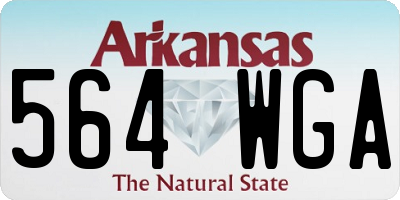AR license plate 564WGA