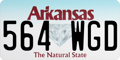 AR license plate 564WGD