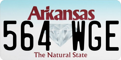 AR license plate 564WGE