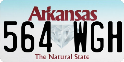 AR license plate 564WGH