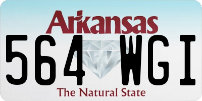 AR license plate 564WGI