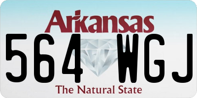 AR license plate 564WGJ