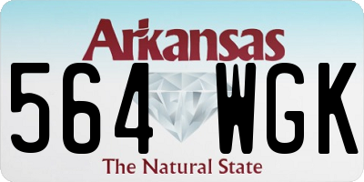AR license plate 564WGK
