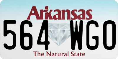 AR license plate 564WGO