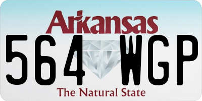 AR license plate 564WGP
