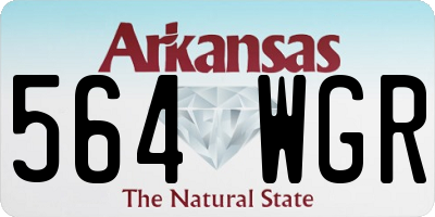 AR license plate 564WGR