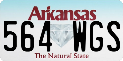 AR license plate 564WGS