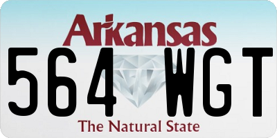 AR license plate 564WGT