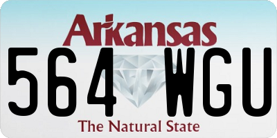 AR license plate 564WGU