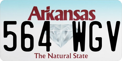 AR license plate 564WGV