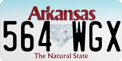 AR license plate 564WGX