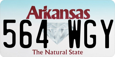 AR license plate 564WGY
