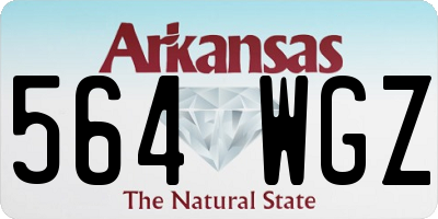 AR license plate 564WGZ