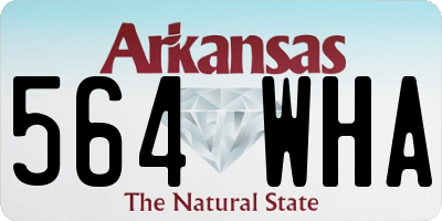 AR license plate 564WHA