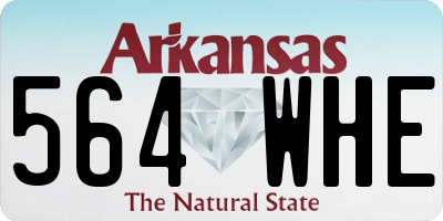 AR license plate 564WHE