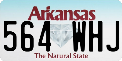 AR license plate 564WHJ