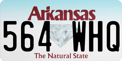 AR license plate 564WHQ
