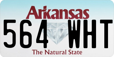 AR license plate 564WHT