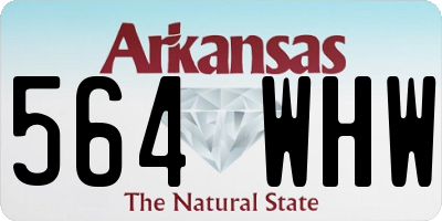 AR license plate 564WHW