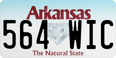 AR license plate 564WIC