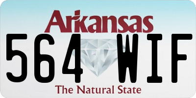 AR license plate 564WIF