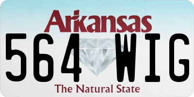 AR license plate 564WIG