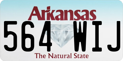 AR license plate 564WIJ