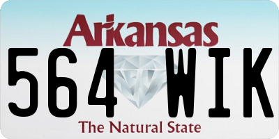 AR license plate 564WIK