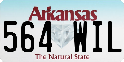 AR license plate 564WIL