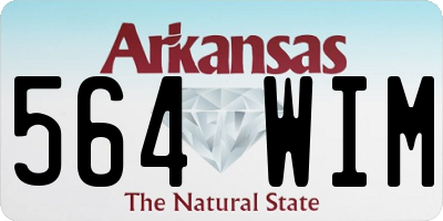 AR license plate 564WIM