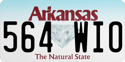 AR license plate 564WIO